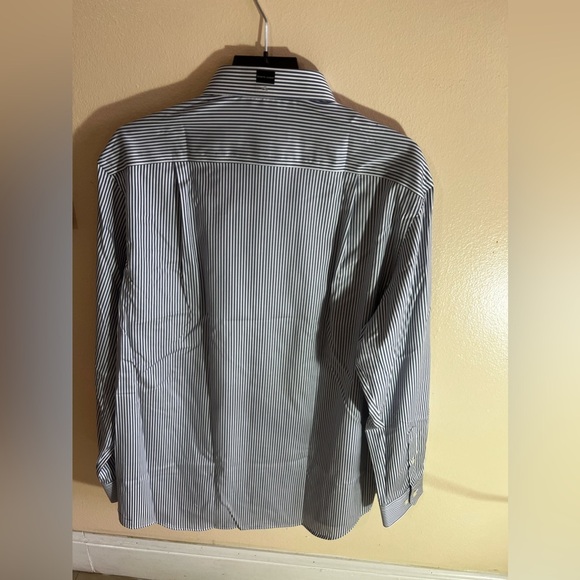 Pronto Uomo Blue Long Sleeve Button Up Shirt Men’s Size 17 or 34/35 - Picture 4 of 14